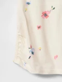 Gap V-Logo Sıde Ruched Çocuk Tişört 742430001 - 2