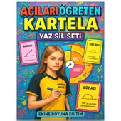 Açıları Öğreten Kartela YAZ-SİL Seti (Zincirli Kartelalar ve Yaz-SİL Kartelası) thumbnail 1