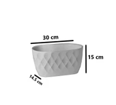 Omnipazar KRS-471 Dekoratif Yakamoz Balkon Saksı 3.5 Litre No 1 thumbnail 2