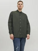 Jack Jones Oxford Plus Büyük Beden Erkek Gömlek 12286178 - 3