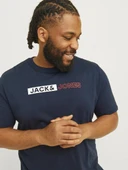 Jack Jones Corp Logo Play Plus Erkek Tişört 12243630 - 5