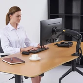 NB F80 Tek Kol Amortisörlü Monitör Tutucu 17-30" Uyumluluğu Ergonomik Çalışma Konforu - 2