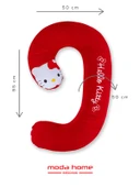 Çocuk oyun ve uyku yastığı-aktivite yastığı 1.sınıf lüks Polar kumaş (hello kıtty) - 6
