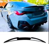 AUTOGP Bmw g26 m4 yarasa bagaj üstü spoiler siyah boyalı plastik 2021+ - 1