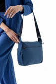 Unisex Paraşüt Kumaş Okul Çantası Çapraz Askılı Kadın Omuz Çantası 32*22 Cm Su İtici Hafif Kumaş - 6