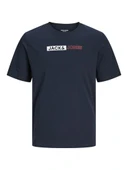 Jack Jones Corp Logo Play Plus Erkek Tişört 12243630 - 1