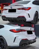 AUTOGP Bmw g22 m4 yarasa bagaj üstü spoiler siyah boyalı plastik 2020+ - 2