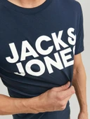 Jack Jones Corp Logo Regular Fit Erkek Tişört 12151955 thumbnail 5