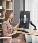 NB F80 Tek Kol Amortisörlü Monitör Tutucu 17-30" Uyumluluğu Ergonomik Çalışma Konforu - 5