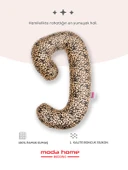 Hamile yastığı,sarılma yastığı aktivite yastığı pamuk kumaş (leopar) - 2