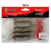 Captain 3569 Style Soft 10cm 10.3gr Silikon Yem 5'li Paket - 5