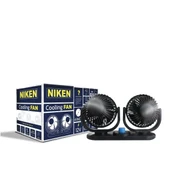 NİKEN Araç içi vantilatör çift başlı küçük 12volt 4 inç NİKEN - 1