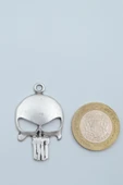 Punisher Cezalandırıcı Gümüş Kaplama Kolye Ucu - 3
