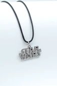 Star Wars Gümüş Kaplama Deri İp Kolye thumbnail 1