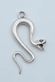 Yılan Gümüş Kaplama Kolye Ucu thumbnail 1