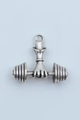 Halter - Dambıl Gümüş Kaplama Kolye Ucu - 1