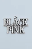 Black Pink Gümüş Kaplama Kolye Ucu - 1