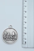 Stranger Things  Gümüş Kaplama Deri İp Kolye thumbnail 3