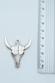 3'lü Anubis Büyük Kanat Buffalo - Boğa Gümüş Kaplama Kolye Seti - 5