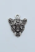 Leopar Gümüş Kaplama Kolye Ucu thumbnail 1
