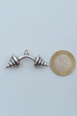 Halter - Dambıl Gümüş Kaplama Deri İp Kolye - 4