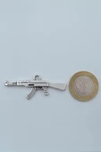 Pubg Keleş Ak-47 Kalaşnikof Gümüş Kaplama Kolye Ucu - 3