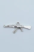 Pubg Keleş Ak-47 Kalaşnikof Gümüş Kaplama Kolye Ucu - 1