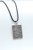 Pink Floyd The Wall Gümüş Kaplama Deri İp Kolye thumbnail 1