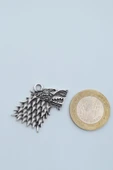 Game Of Thrones Kurt Gümüş Kaplama Kolye Ucu thumbnail 3