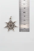 Astroloji 7 Nokta Yıldız Kolye Ucu - Antik Gümüş Kaplama - 3