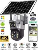 MPI V380PRO 6MP Güneş Enerjili WiFi Güvenlik Kamerası Akıllı Yapay Zeka PTZ Solar Kamera Gece Görüşü - 1