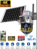 VIVA 735W V380 WİFİ Solar Güvenlik Kamerası Türkçe PTZ Hareketli Gece Görüşlü Güneş Panelli Akıllı Kamera - 1