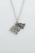 Game Of Thrones Kurt Gümüş Kaplama Düz Zincir Kolye - 1