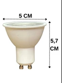 (2 Adet) Osaka 7W Kırmızı Işık GU10 Duylu Led Çanak Ampul - 3
