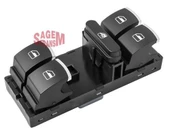 Sagem 400107 FR  Cam Açma Düğmesi Dörtlü Ön Sol Golf 5-6 - Passat - Jetta - Polo - 1