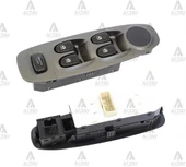 Maher 11846  Düğme Cam Açma Accent 00-02 Ayna Ayar Düğmesiz Gri Sol - 1