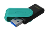 Kingston DTXS-128GB 128GB Portable USB 3.2 Gen1 DataTraveler ExodiaS (Black-Turquoise) Flash Bellek - 1