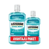 Listerine Cool Mint 500ml + Cool Mint 250ml Ağız Bakım Suyu Avantajlı Paket - 1