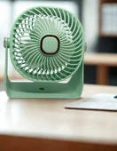 ZB112 Taşınabilir Masaüstü Yeşil Usb Fan - 4