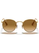 Ray-Ban Round Metal 3447 112/51 Gold-Light Brown Güneş Gözlüğü - 3