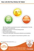 B12 Plus 30 Dilaltı Tablet - B12 Vitamini - Folik Asit - Biotin - 4