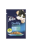 Purina Felix Felix Çifte Lezzet Somon ve Sardalyalı Yaş Kedi Maması 6'lı - 1