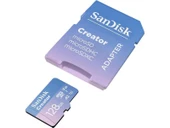 SanDisk Creator 128GB 190/90MB/s microSDXC UHS-I A2 V30 Adaptörlü Hafıza Kartı SDSQXAA-128G-IN6MS - 4