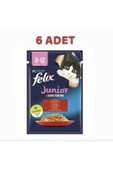 Purina One Felix Junior Sığır Etli Yavru Kedi Pouch 6x85 Gr - Petshopundan - 1