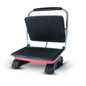 Hilland Organik %100 Demir Döküm Plakalı Tost Makinesi Pembe - Temizleme Fırçası Hediyeli - 3