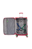 United Colors Of Benetton Ultra Light Kumaş Orta Boy Valiz Kırmızı BNT2800 - 4