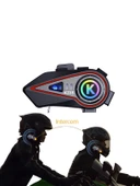 1000metre 2 kişi Eşleşmeli K23S Motosiklet Soft Kask interkom - 2