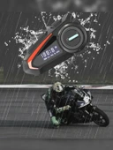 K20 BT5.3 Dijital Ekranlı Fm Radyolu İntercom 5.1 Ses Kalitesi Kask Motosiklet Interkom - 5