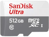 SanDisk Ultra 512GB 100MB/S microSDXC UHS-I Hafıza Kartı SDSQUNR-512G-GN3MN - 1