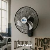 Sanayi Tipi Duvar Vantilatörü 50 cm 130W Endüstriyel Sessiz Duvara Monte Zincirli Fan - 5